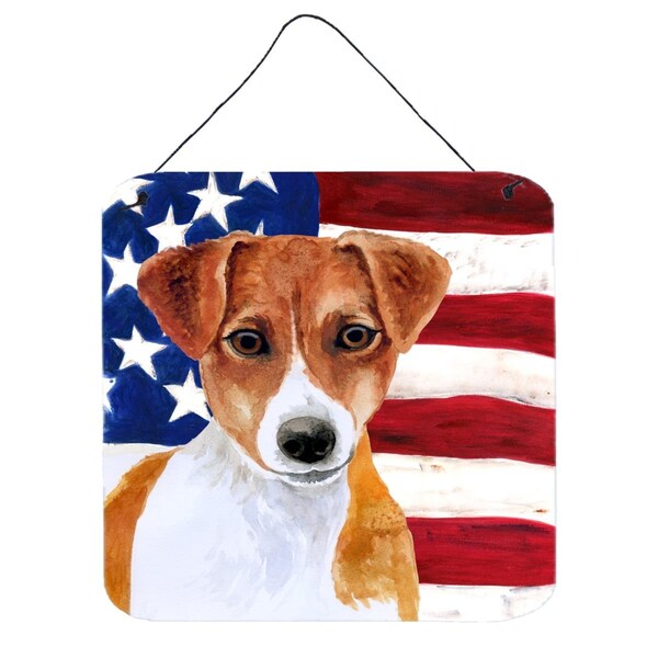 Jensendistributionservices Jack Russell Terrier Patriotic Wall or Door Hanging Prints - MI1711029