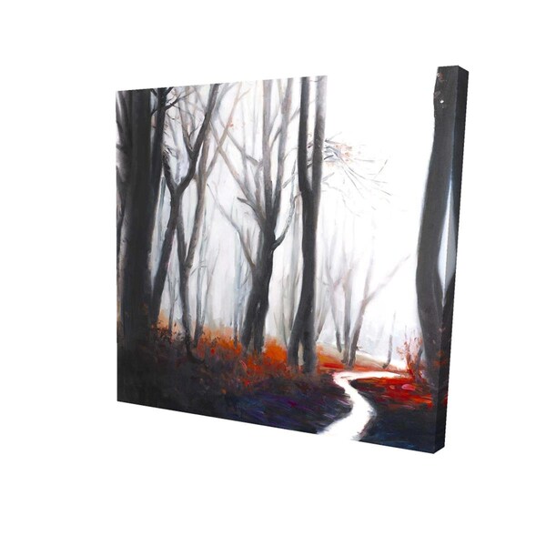 Begin Home Decor 32 x 32 in. Mysterious Forest with Stream-Print on Canvas - 2080-3232-LA42