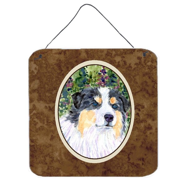 Micasa Australian Shepherd Aluminium Metal Wall Or Door Hanging Prints - MI231505