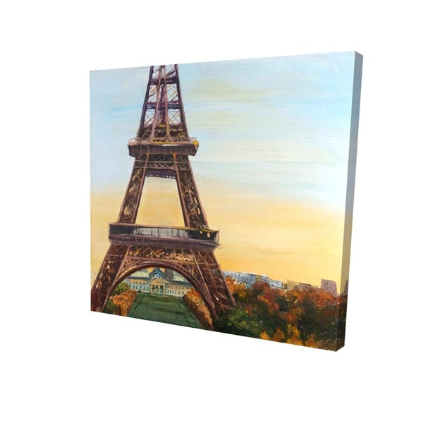 Begin Home Decor 16 x 16 in. Eiffel Tower by Dawn-Print on Canvas - 2080-1616-CI349