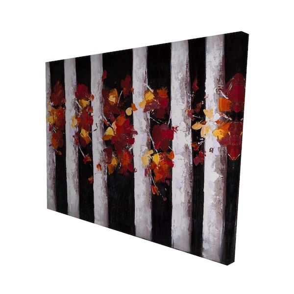 Begin Home Decor 16 x 20 in. Trees & Fall Leaves-Print on Canvas - 2080-1620-LA37