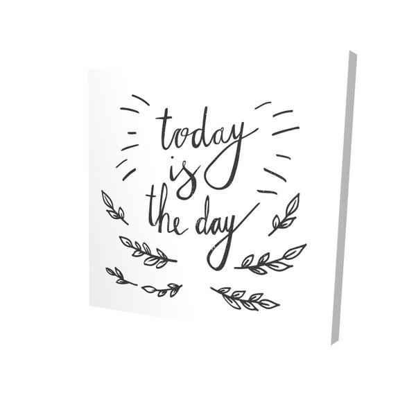 Begin Home Decor 32 x 32 in. Today is the Day-Print on Canvas - 2080-3232-QU39