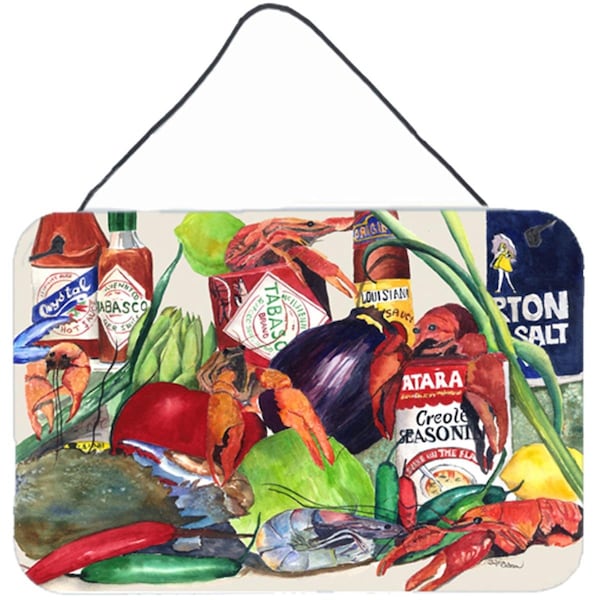 Jensendistributionservices 8 x 12 in. Louisana Spices Aluminium Metal Wall or Door Hanging Print - MI2554253