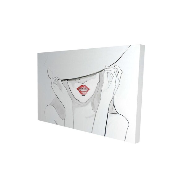 Begin Home Decor 20 x 30 in. Woman with Big Hat-Print on Canvas - 2080-2030-FA21