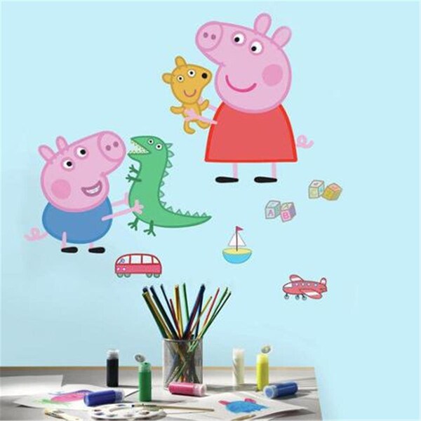 Roommates Roommates RMK3185GM Peppa Pig & George Playtime Giant Wall Decals - RMK3185GM