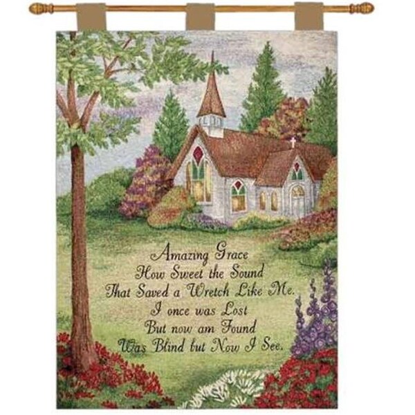 Manual Woodworkers & Weavers Manual Woodworkers & Weavers HWTAMG 26 x 36 in. Amazing Grace Wall Hanging Tapestry - HWTAMG