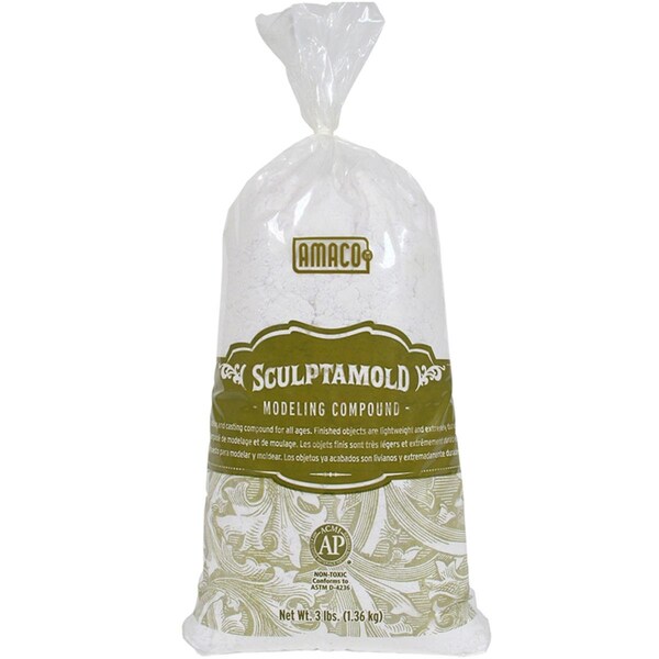American Art Clay Co American Art Clay AMA41821C-2 3 lbs Sculptamold Bag - 2 Each - AMA41821C-2