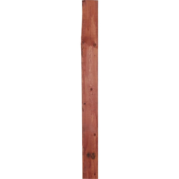 Ekena Millwork 15"W x 48"H x 3 1/2"D Vintage Farmhouse 3 Rung Ladder, Barnwood Decor Collection, Salvage Red - DECR015X048X04LDRRD