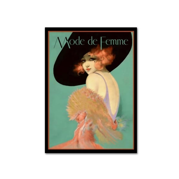 Trademark Fine Art Vintage Lavoie 'Fashion Women 27' Canvas Art, 14x19 - ALI19965-C1419GG