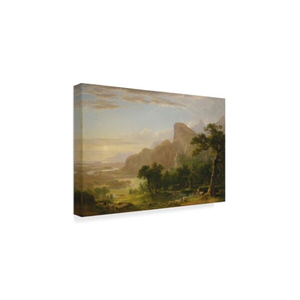 Trademark Fine Art Asher Brown Durand 'Landscape Scene from Thanatopsis 1850 ' Canvas Art, 12x19 - BL01629-C1219GG