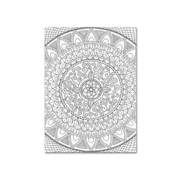 Trademark Fine Art Hello Angel 'Petals Mandala' Canvas Art, 18x24 - ALI2832-C1824GG