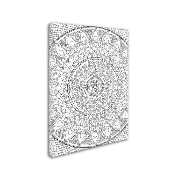 Trademark Fine Art Hello Angel 'Petals Mandala' Canvas Art, 18x24 - ALI2832-C1824GG