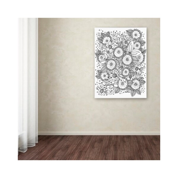Trademark Fine Art KCDoodleArt 'Zendoodles 14' Canvas Art, 24x32 - ALI3595-C2432GG