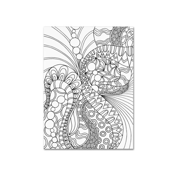Trademark Fine Art Kathy G. Ahrens 'Mixed Coloring Book 46' Canvas Art, 18x24 - ALI3471-C1824GG