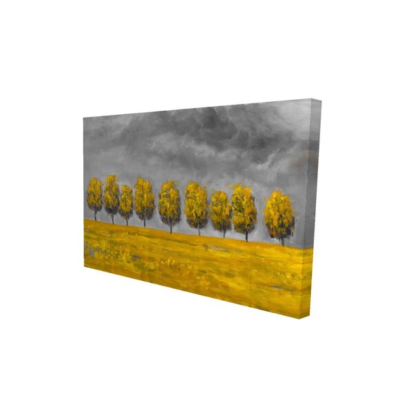 Fondo 12 x 18 in. Trees In A Field-Print on Canvas - FO3328422