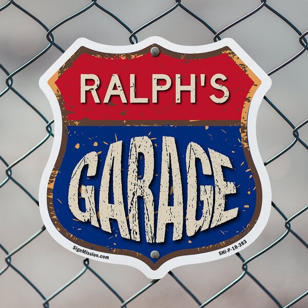 Signmission Ralph's Garage, 18 Inch X 18 Inch, Plastic Sign - SHI-P-18-383-RALPH