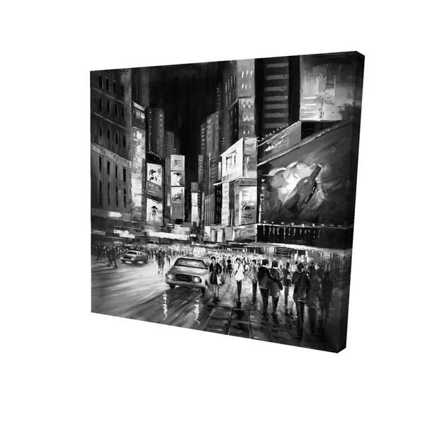 Fondo 32 x 32 in. Times Square Monochrome-Print on Canvas - FO2790822