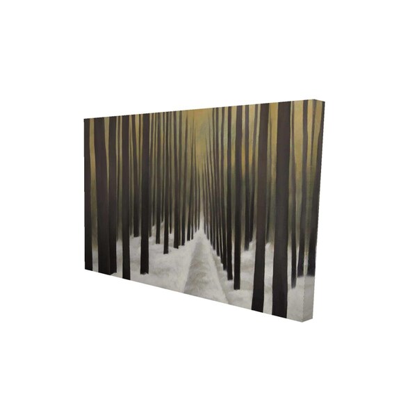 Fondo 12 x 18 in. Hiking in the Forest-Print on Canvas - FO2784701