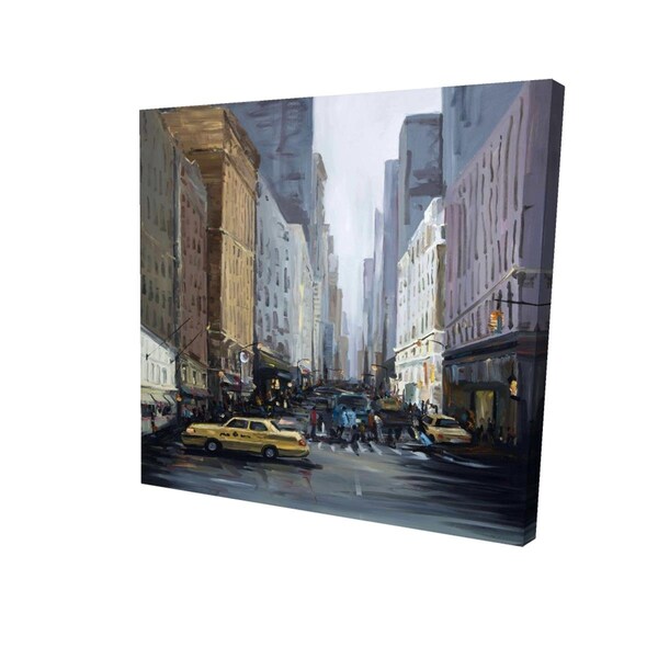 Fondo 32 x 32 in. In The City-Print on Canvas - FO2792196