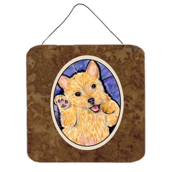 Micasa Norwich Terrier Aluminium Metal Wall Or Door Hanging Prints - MI712907