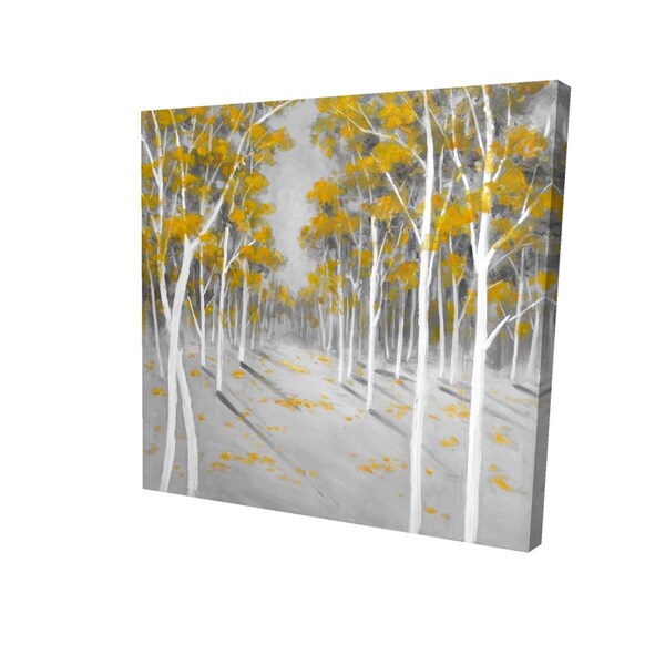 Fondo 16 x 16 in. Yellow Birch Forest-Print on Canvas - FO2792317
