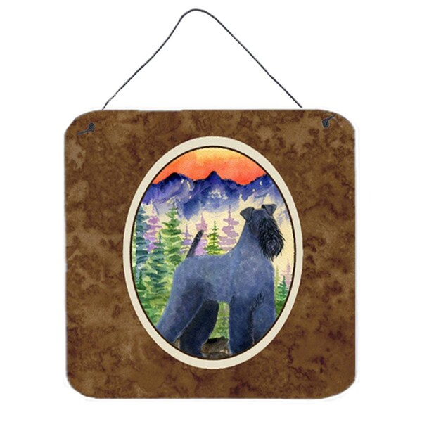 Micasa Kerry Blue Terrier Aluminium Metal Wall Or Door Hanging Prints 6 x 6 In. - MI236231