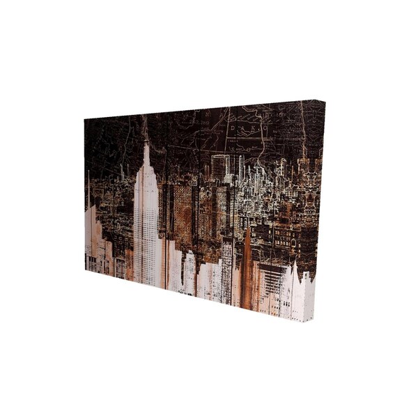 Begin Home Decor 20 x 30 in. The Empire City of Newyork-Print on Canvas - 2080-2030-CI298