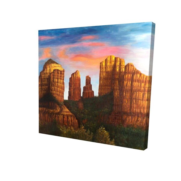 Begin Home Decor 32 x 32 in. Cathedral Rock In Arizona-Print on Canvas - 2080-3232-LA46