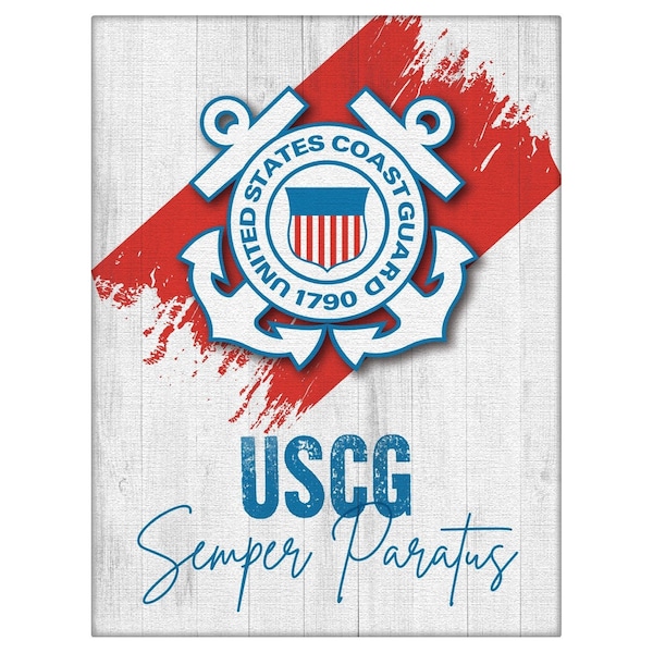 Holland Bar Stool Co United States Coast Guard 15inx20in Canvas Wall Art - LCNVS
