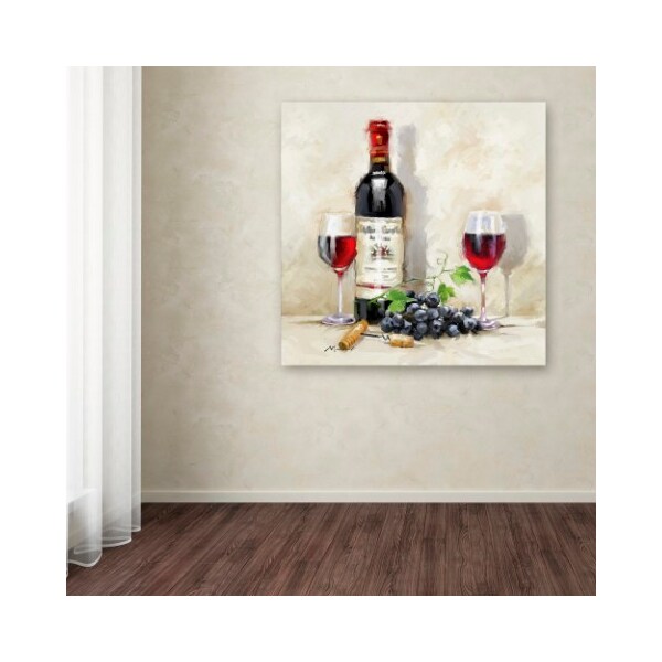 Trademark Fine Art The Macneil Studio 'Red Wine' Canvas Art, 18x18 - ALI8979-C1818GG