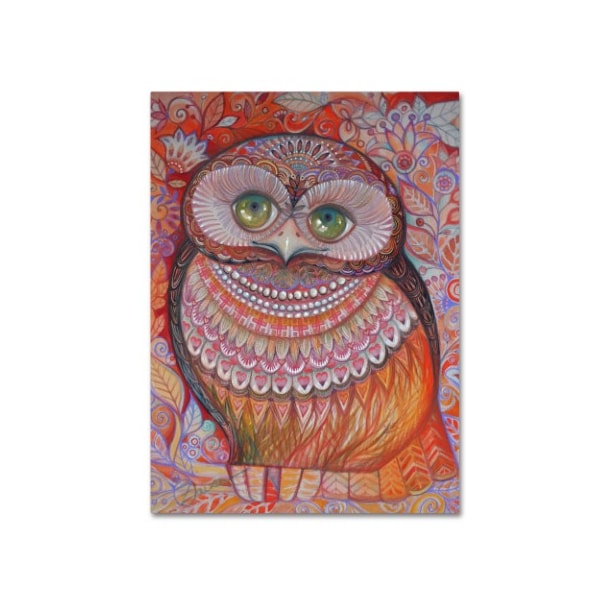 Trademark Fine Art Oxana Ziaka 'Gold Honew Owl' Canvas Art, 14x19 - ALI11508-C1419GG