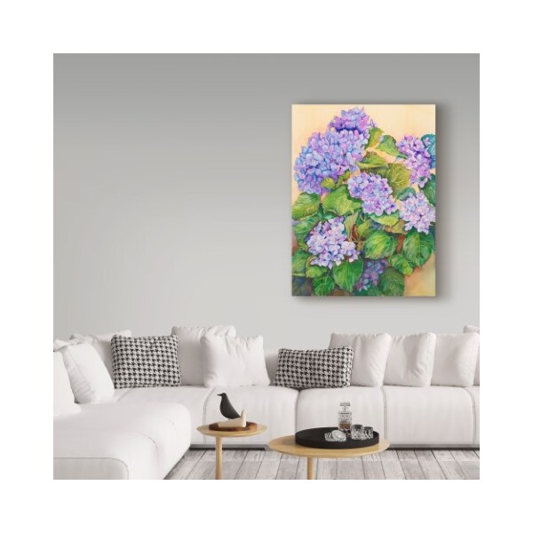 Trademark Fine Art Joanne Porter 'Easter Hydrangea' Canvas Art, 14x19 - ALI30521-C1419GG