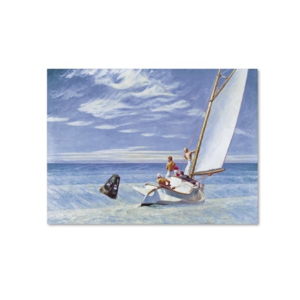 Trademark Fine Art Edward Hopper 'Ground Swell' Canvas Art, 14x19 - ALI10042-C1419GG
