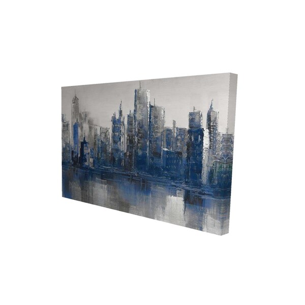 Fondo 20 x 30 in. Melancholy City-Print on Canvas - FO2788331