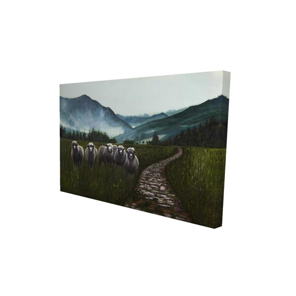 Begin Home Decor 20 x 30 in. Sheep in the Countryside-Print on Canvas - 2080-2030-AN510