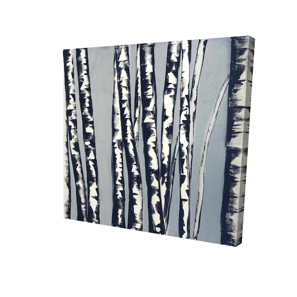 Begin Home Decor 16 x 16 in. Abstract Birch Forest-Print on Canvas - 2080-1616-LA51-1