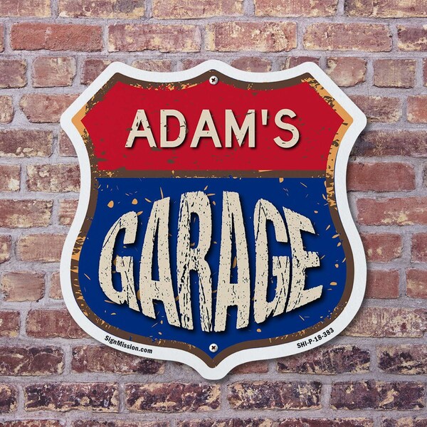 Signmission Adam's Garage, 12 inch X 12 inch, Aluminum Metal Sign, 5PK - SHI-A-5PACK-12-383-ADAM