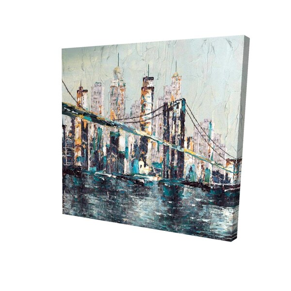 Fondo 16 x 16 in. Abstract & Texturized Bridge-Print on Canvas - FO2785888