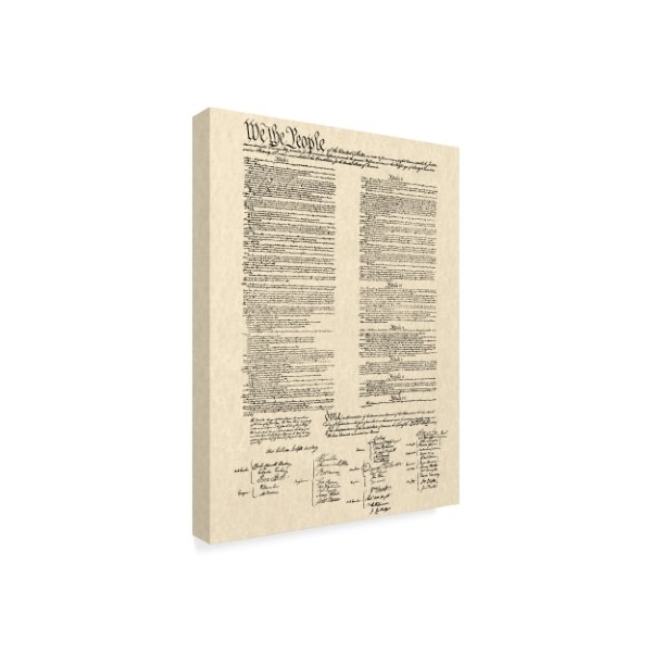 Trademark Fine Art Continental Congress 'Constitution Document' Canvas Art, 35x47 - WAG00416-C3547GG