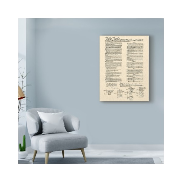 Trademark Fine Art Continental Congress 'Constitution Document' Canvas Art, 35x47 - WAG00416-C3547GG