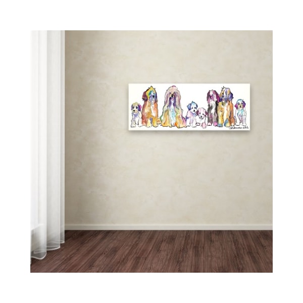 Trademark Fine Art Pat Saunders-White 'The Gang' Canvas Art, 8x24 - PS137-C824GG