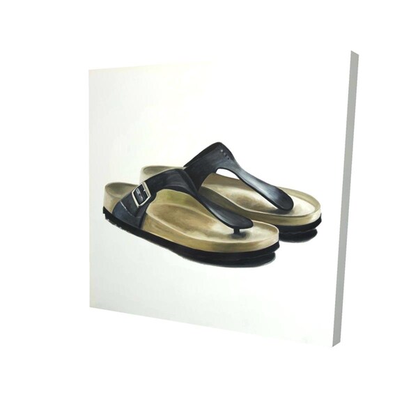 Begin Home Decor 32 x 32 in. Sandals-Print on Canvas - 2080-3232-FA41