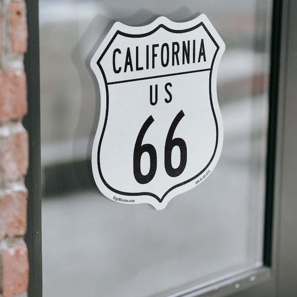 Signmission California Route Marker Shield Sign Us 6, 6 inch X 6 inch, Vinyl Decal, 2PK - SHI-D-2PACK-6-371