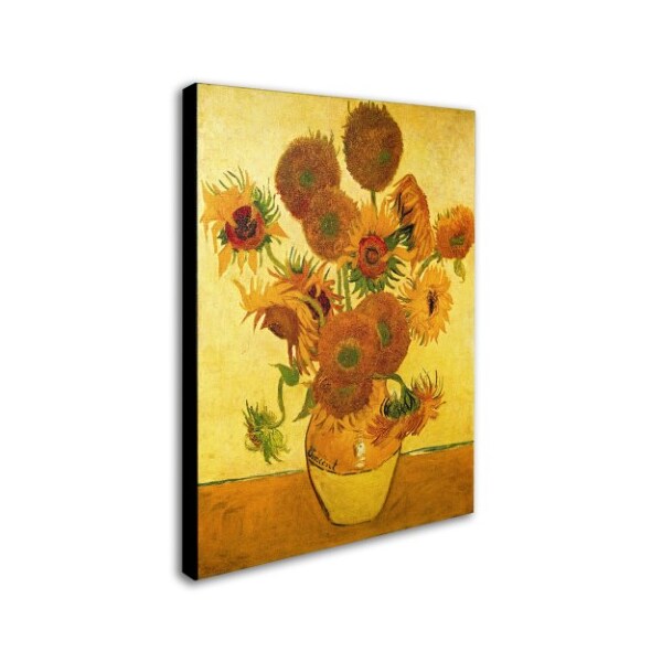 Trademark Fine Art Vincent Van Gogh 'Vase with Sunflowers' Canvas Art, 35x47 - M238-C3547GG
