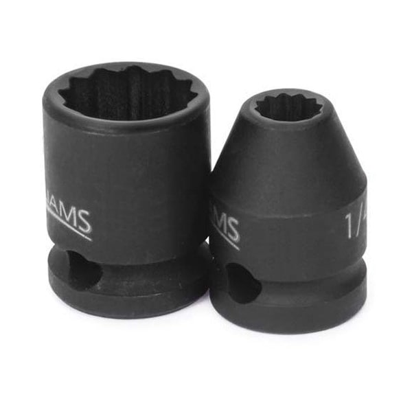 Williams Socket, 1 1/8 Inch OAL, Shallow, 3/8 Inch Dr, 7/16 Inch Size - JHW35314