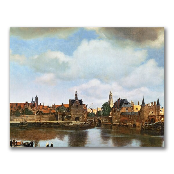 Trademark Fine Art Jan Vermeer 'View of Delft 1660-61' Canvas Art, 35x47 - BL0612-C3547GG