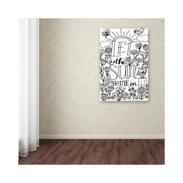 Trademark Fine Art Elizabeth Caldwell 'Let The Sun Shine' Canvas Art, 12x19 - ALI5548-C1219GG