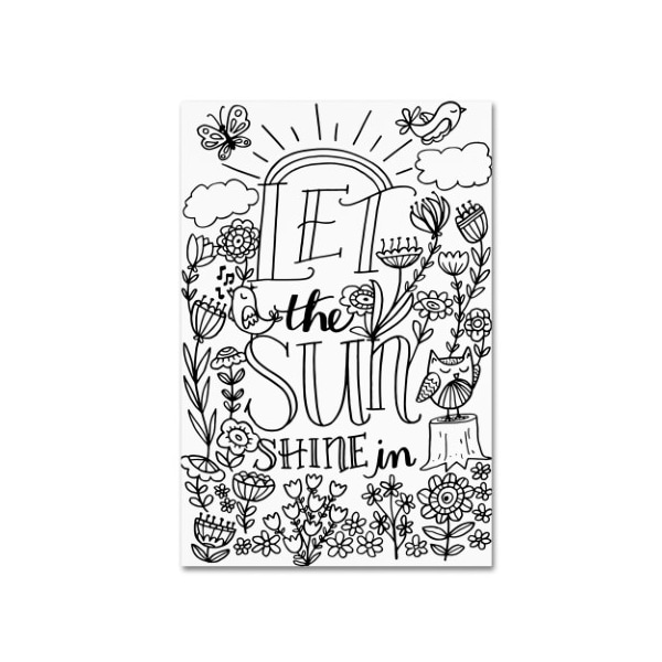 Trademark Fine Art Elizabeth Caldwell 'Let The Sun Shine' Canvas Art, 12x19 - ALI5548-C1219GG