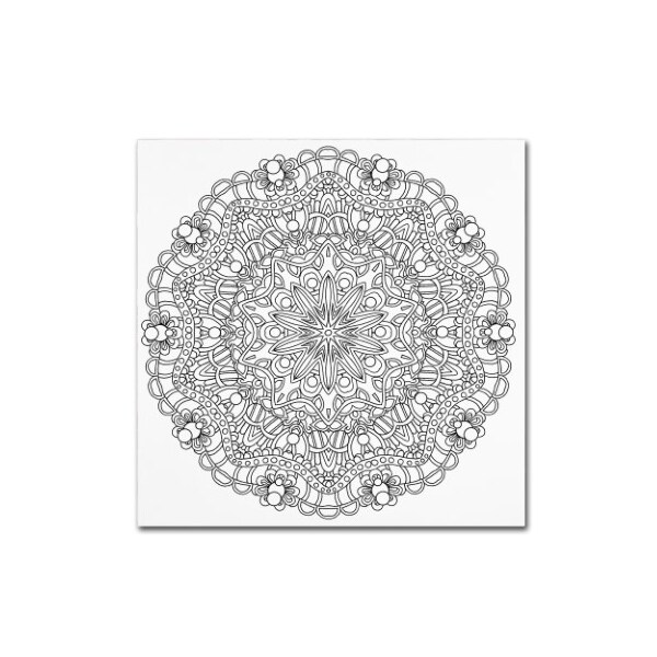 Trademark Fine Art Kathy G. Ahrens 'Mixed Coloring Book 13' Canvas Art, 18x18 - ALI3438-C1818GG
