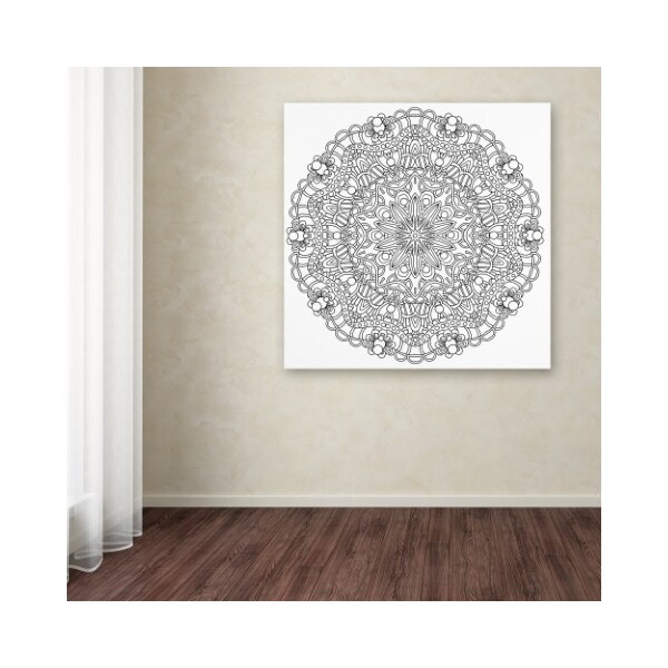 Trademark Fine Art Kathy G. Ahrens 'Mixed Coloring Book 13' Canvas Art, 18x18 - ALI3438-C1818GG
